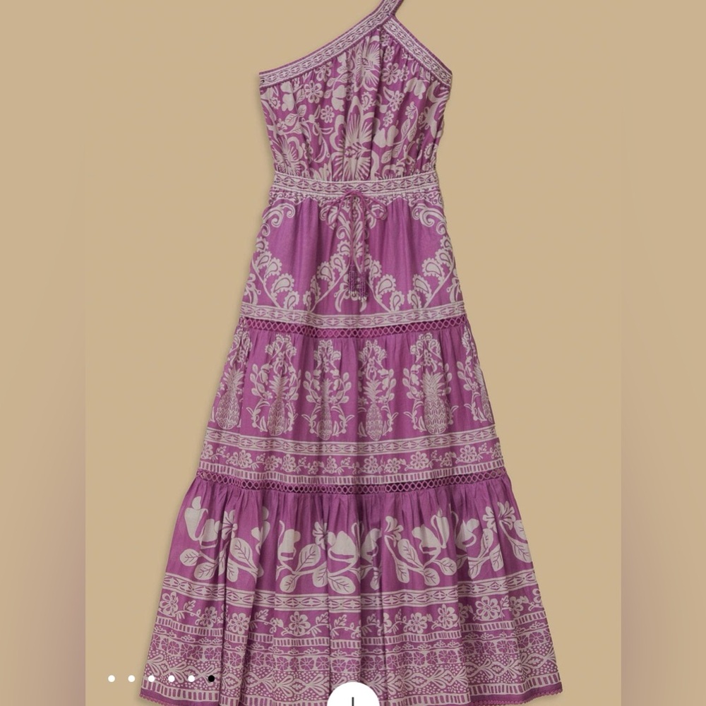 FARM Rio Lilac Sweet Garden Maxi Dress, Size Medium, NWT, $265